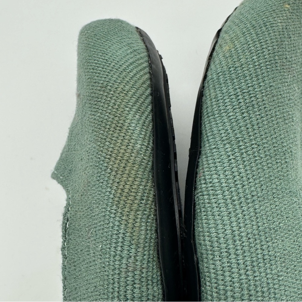 Root Collective Mint Green Fabric Women's Flats with Leather Lining - Picture 7 of 11